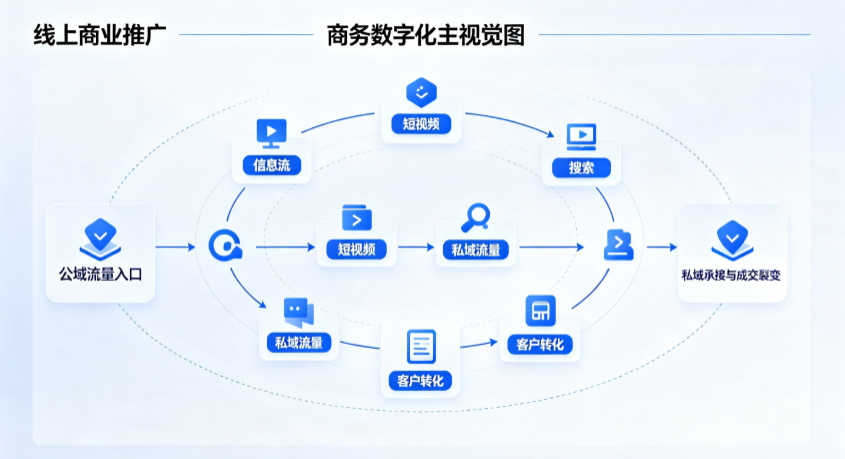 蓟县线上商业推广怎么做？全域流量闭环搭建与低成本转化实战指南